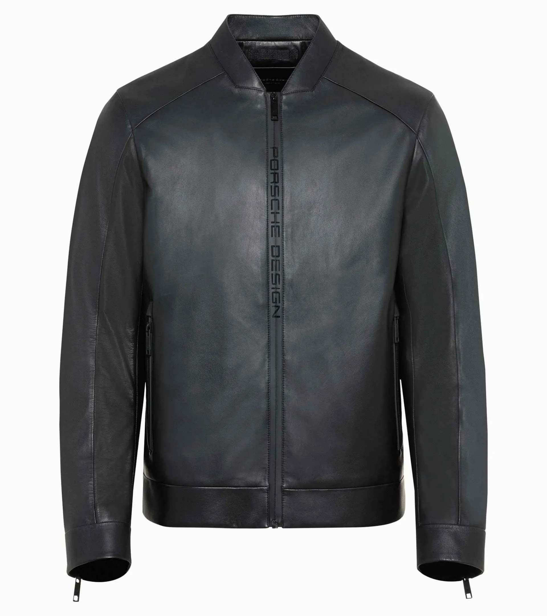 Porsche Design Active Leather Jacket Jet Black Discount