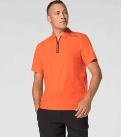 Porsche Design Active Polo Shirt Firecracker Orange Shop