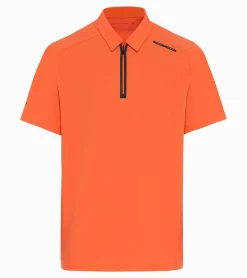 Porsche Design Active Polo Shirt Firecracker Orange Shop