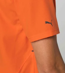 Porsche Design Active Polo Shirt Firecracker Orange Shop