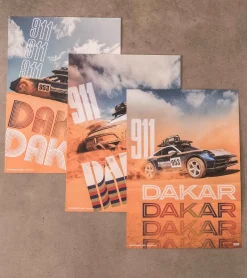 Porsche Design Conjunto De Posteres - 911 Dakar Mehrfarbig Best