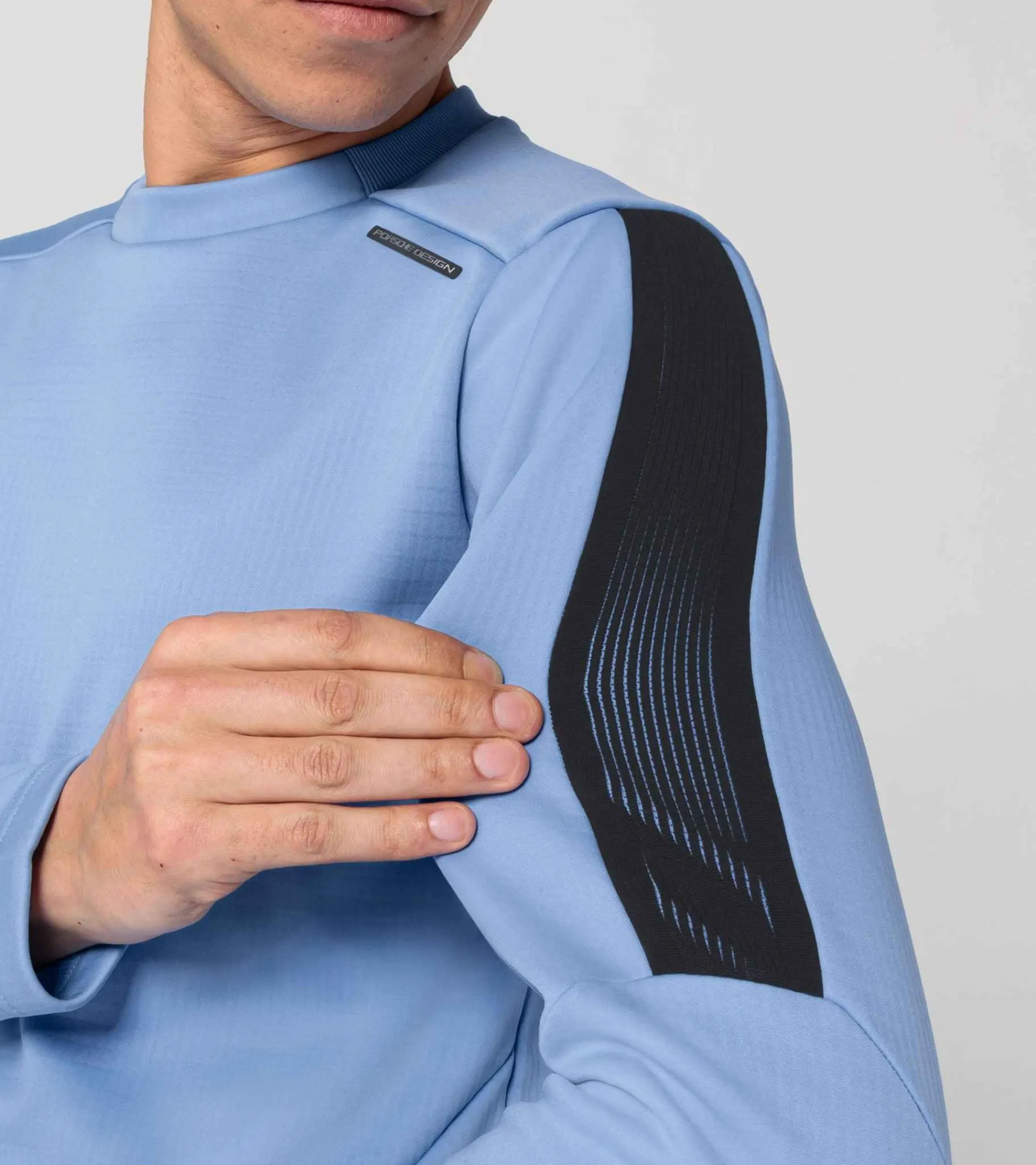 Porsche Design Crew Neck Sweater Blissful Blue Sale
