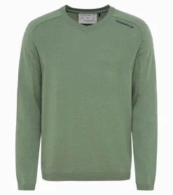 Porsche Design Evoknit® V-Neck Pullover Dusty Green Shop