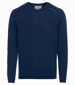 Porsche Design Evoknit® V-Neck Pullover Persian Blue Best