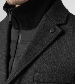 Porsche Design Hybrid Textured Formal Casaco Asphalt Grey Melange Online
