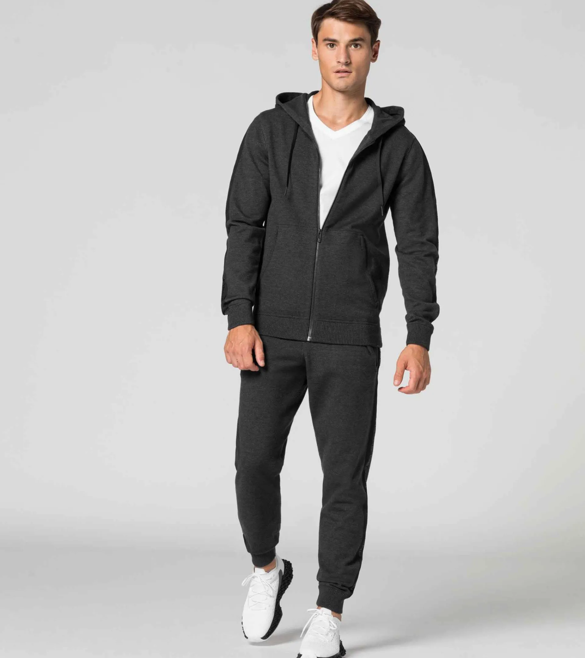 Porsche Design Leisure Fullzip Jacket Asphalt Heather Best