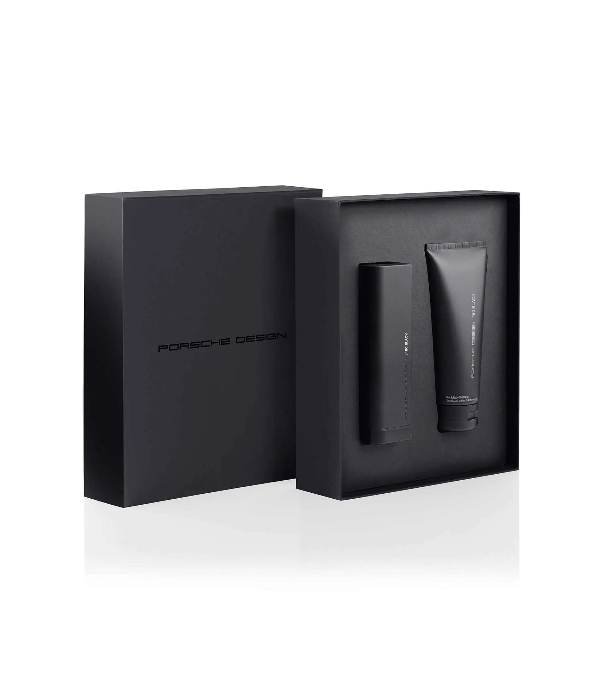 Porsche Design 180 Black Eau De Toilette & Hair & Body Shampoo Black/Black Flash Sale