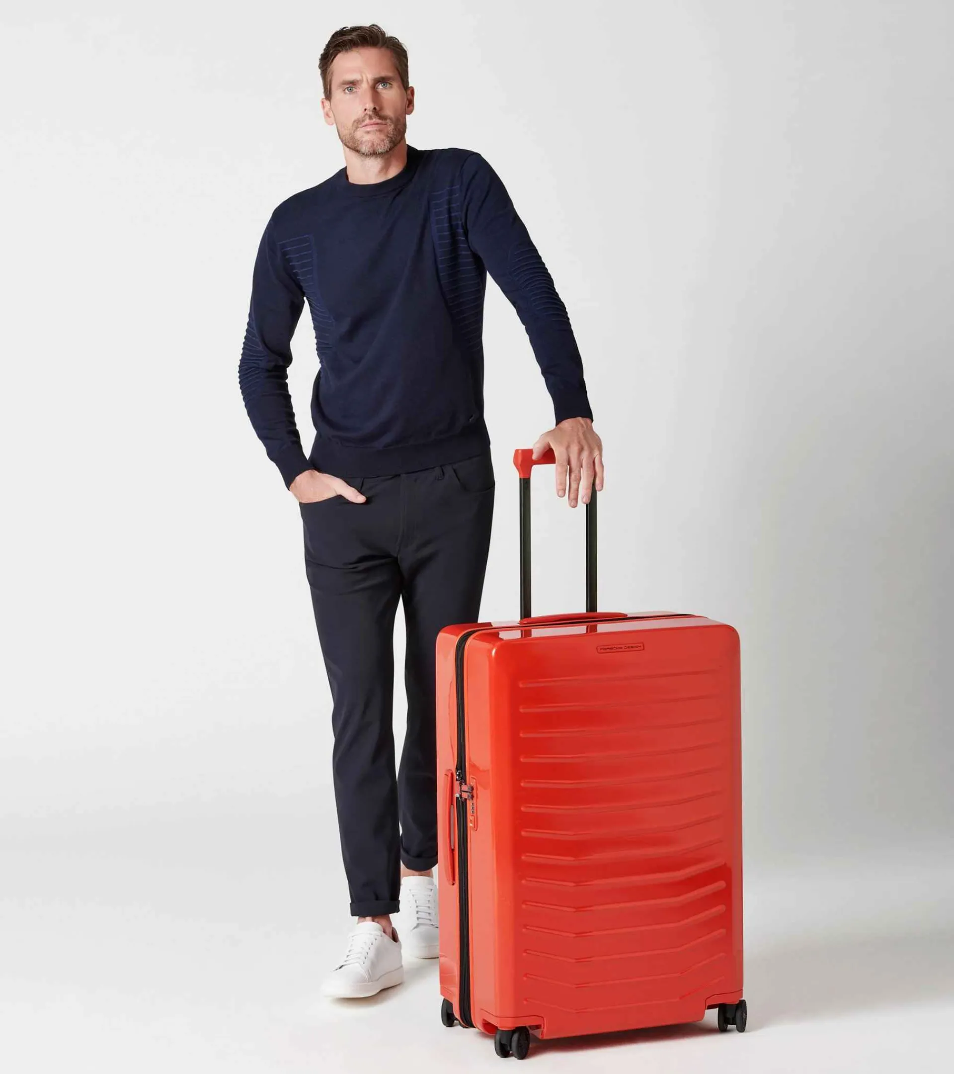 Porsche Design Roadster Hardcase 4W Trolei L Lava Orange Best Sale