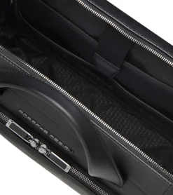 Porsche Design Roadster Leather Briefcase S Black Outlet