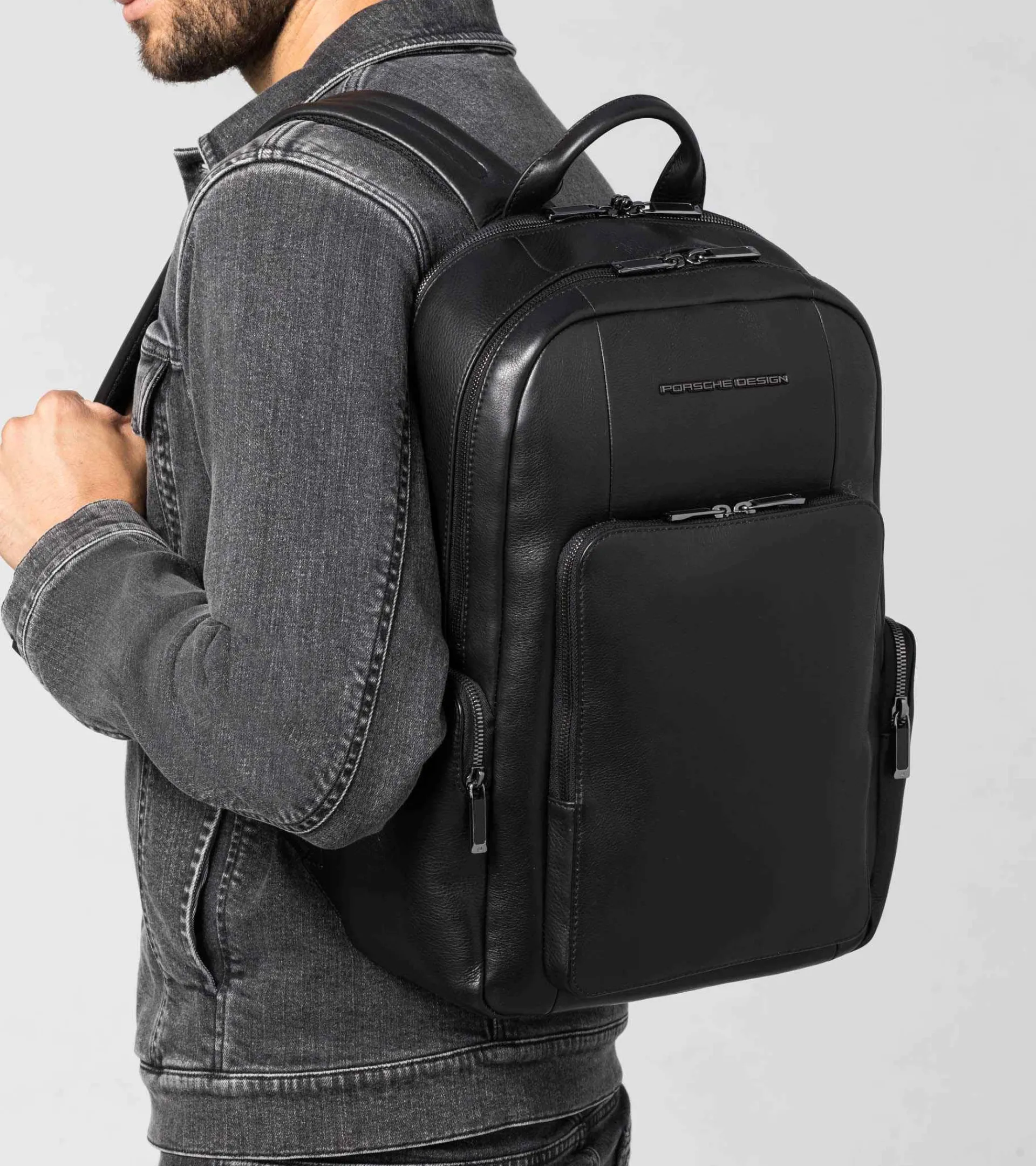 Porsche Design Roadster Leather Mochila M3 Black Shop