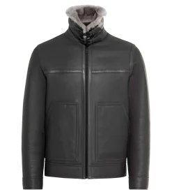 Porsche Design Shearling Casaco Pavement Grey Cheap
