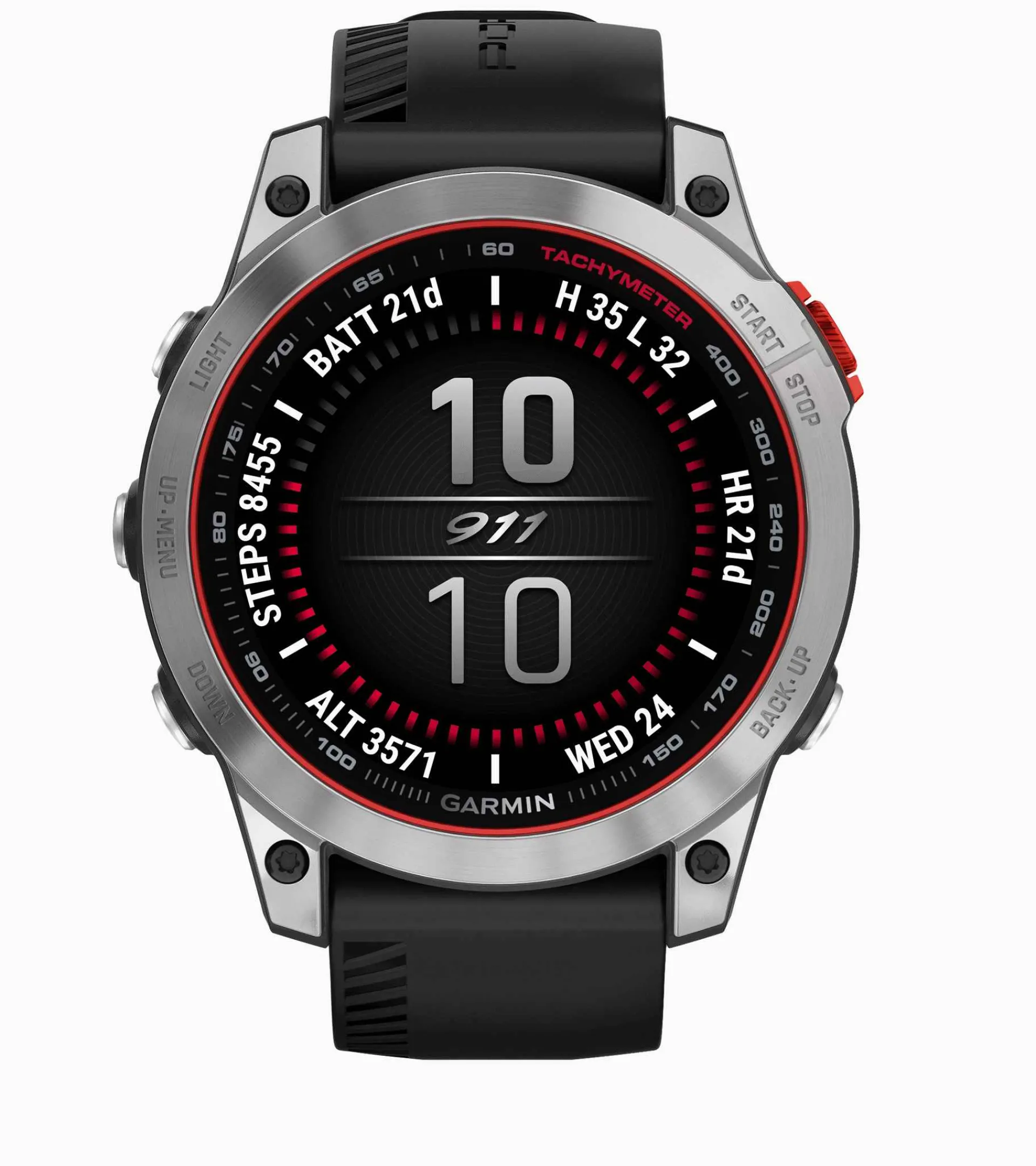 Porsche Design Smartwatch Porsche X Garmin Epix 2 Schwarz, Silber, Rot New