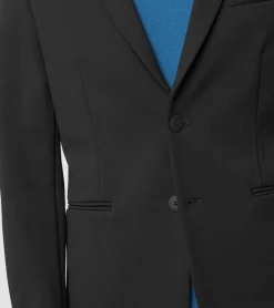 Porsche Design Striped Detailed Driving Knit Blazer Jet Black Flash Sale