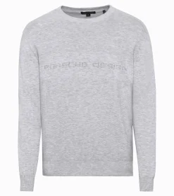Porsche Design Sueter Com Logotipo Jacquard Bright White Melange Sale