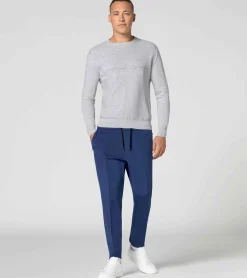 Porsche Design Sueter Com Logotipo Jacquard Bright White Melange Clearance