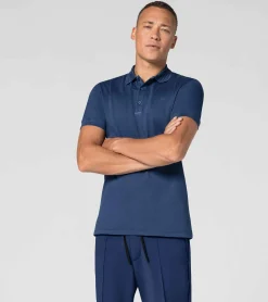 Porsche Design Tecflex Polo Shirt Blue Depths Clearance