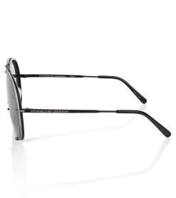 Porsche Design 50Y Óculos De Sol P´8478 (O) Black, Platinum Grey Flash Sale